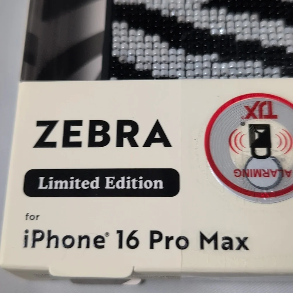 MVMT Limited Edition Zebra Beaded Phone Case iPhone 16 Pro Max